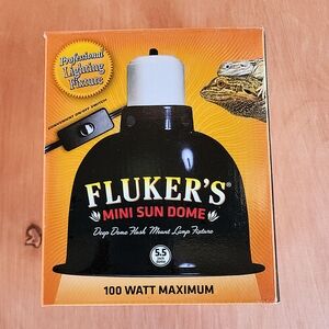 Mini Sun Dome Reptile Heating Lamp - Black